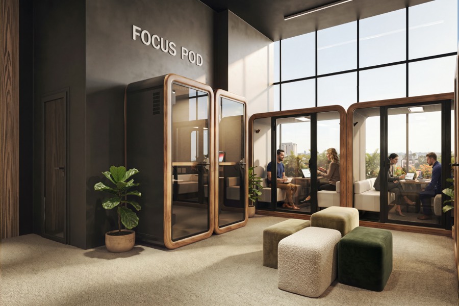 Focus pods insonoros